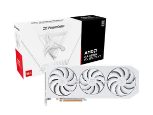 Hellhound Spectral White AMD Radeon RX 9070 XT 16GB GDDR6